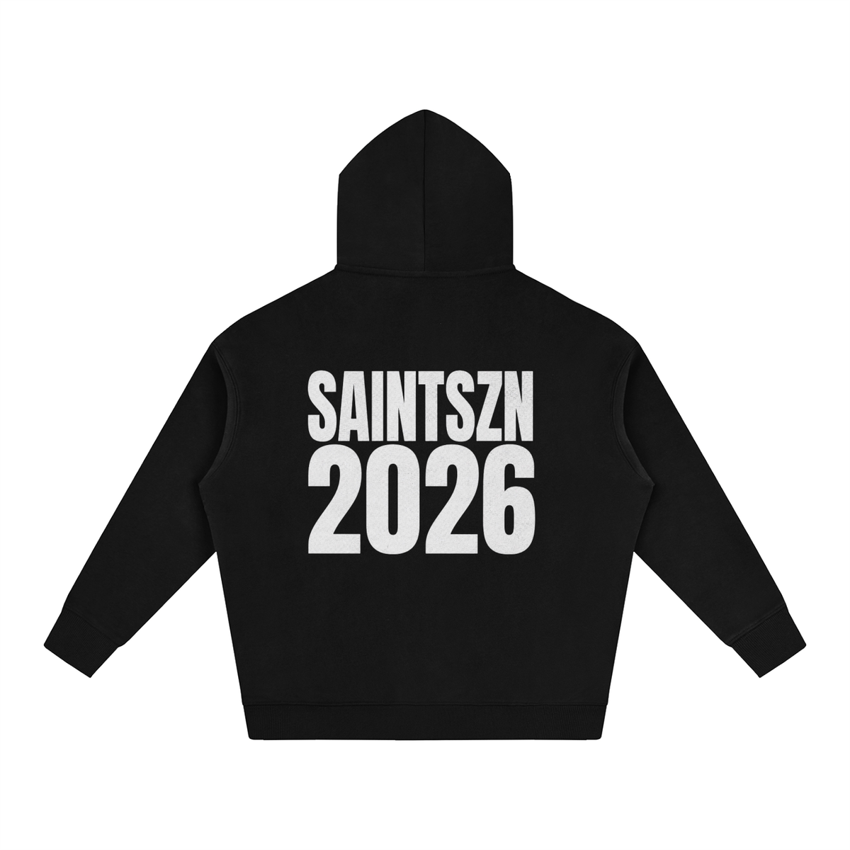 SAINTSZN2026- Black Script Hoodie