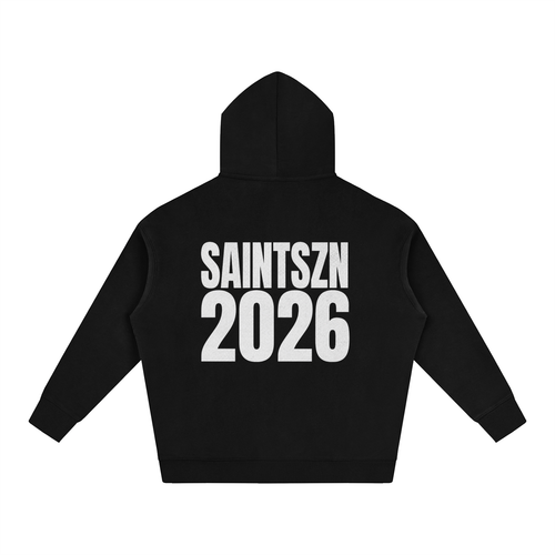 SAINTSZN2026- Black Script Hoodie